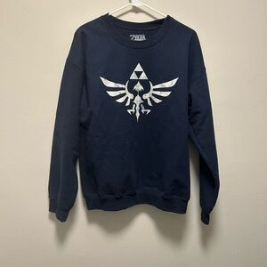 Legend Of Zelda Navy Crew Neck LARGE